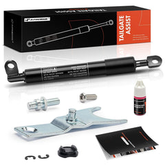 A-Premium front view of tailgate assist shock showing fit and benefit