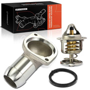 A-Premium thermostat housing front view showing clean casting and bolts for easy fit