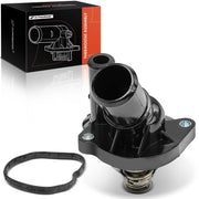 A-Premium front view of thermostat housing showing clean fit and durable finish