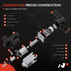 A-Premium vent solenoid mounting points visible for quick bolt-in replacement