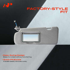 A-Premium integrated mirror detail for quick touch-ups and convenience