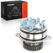 A-Premium water pump front assembly showing complete unit and fitment benefit