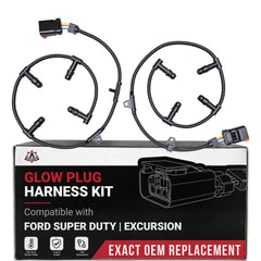 AA Ignition left and right harness kit front view showing complete set and quick install benefit