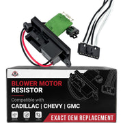 AA Ignition front view of lower blower resistor showing exact fit for easy replacement