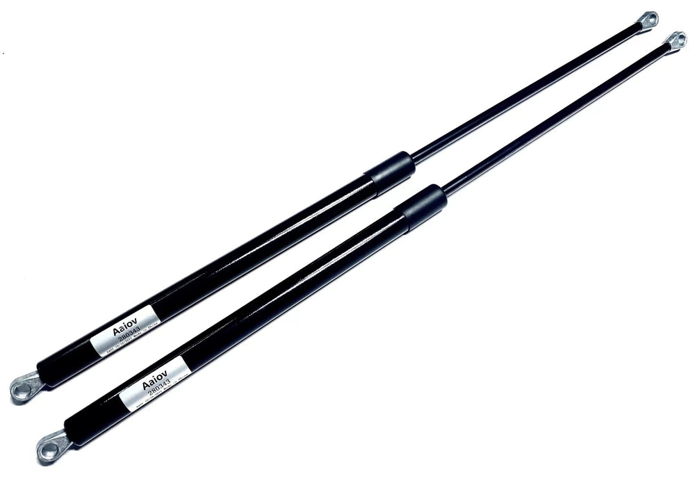 Aaiov front view of two 26-inch awning struts showing kit benefits