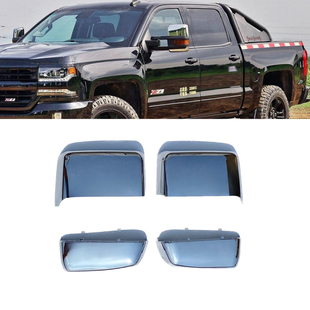 ABAGAEL front view of chrome mirror cap showing clean finish and fit