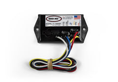 Able-2 Sho-Me flasher front view showing compact waterproof design and mounting flange for durability