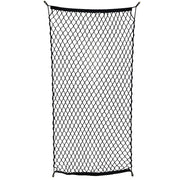 ABN front view of cargo net packaging showing included fasteners and hardware for quick setup