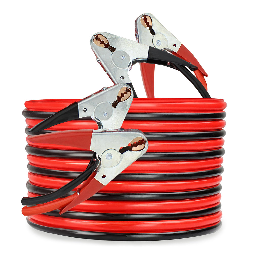 ABN front packaging showing 25ft cables and 600 AMP rating for reliable roadside boosts