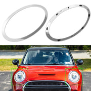 Abodvu front view headlight trim ring showing precise fit and restored appearance