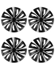 ABX hubcap front view showing black and silver styling and instant curb appeal