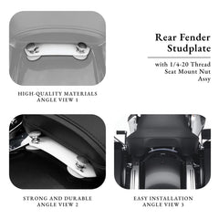 AC-MTORC installed on Harley rear fender demonstrating flush fit and restored look