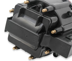 ACCEL cap close-up with brass terminals, improved conductivity benefit