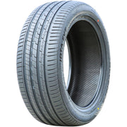 Accelera Iota EVT front profile showing tire tread and improved handling benefit