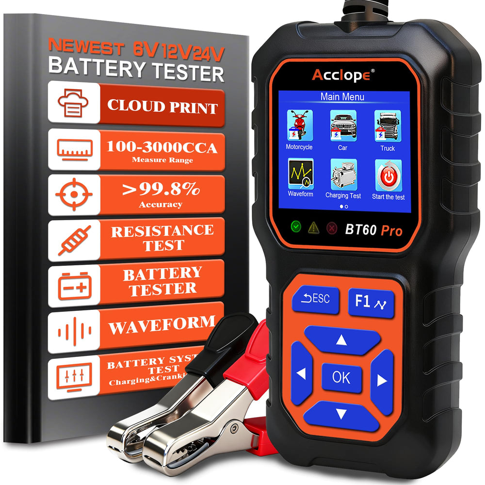 Acclope BT60 PRO front display showing test results and clear readout benefit