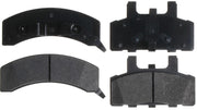 ACDelco front pad set packaging showing contents and fit verification benefit