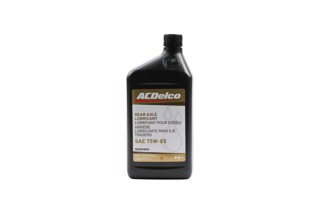 ACDelco 75W-85 front bottle showing packaging and capacity benefit
