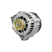 ACDelco alternator front view showing mounting points and label for easy fit verification