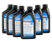 ACDelco dexosD 0W-20 front label showing certification and specification benefits