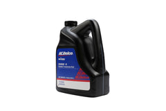 ACDelco one-gallon container next to a ruler showing size for garage storage convenience
