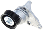 ACDelco drive belt tensioner front view showing mounting and fit benefits