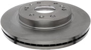 ACDelco front rotor face view showing smooth finish and reliable braking benefit