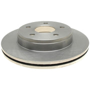 ACDelco front rotor face showing vented design and improved cooling benefit