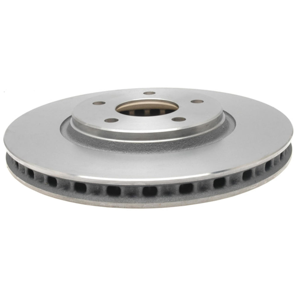 ACDelco front rotor packaging and label showing model and fitment benefits
