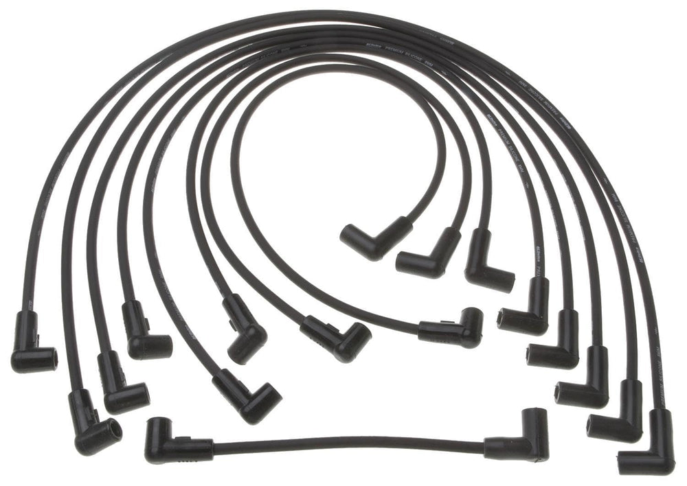 ACDelco Gold front packaging showing full wire set and fitment for GM vehicles, easy selection benefit