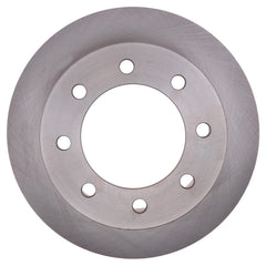 ACDelco close-up of machined rotor surface highlighting smooth finish for quieter braking