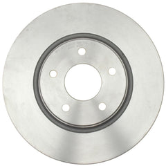 ACDelco rotor front face close-up with smooth finish for quieter braking