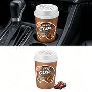 ACECHACE front view coffee cup freshener showing compact design and benefit of cup holder fit
