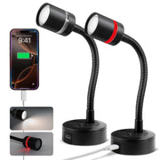 acegoo front angle surface mount lamp showing clean metal design and space-saving benefit
