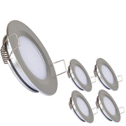 acegoo front view recessed puck light showing clean ceiling finish and low profile benefit