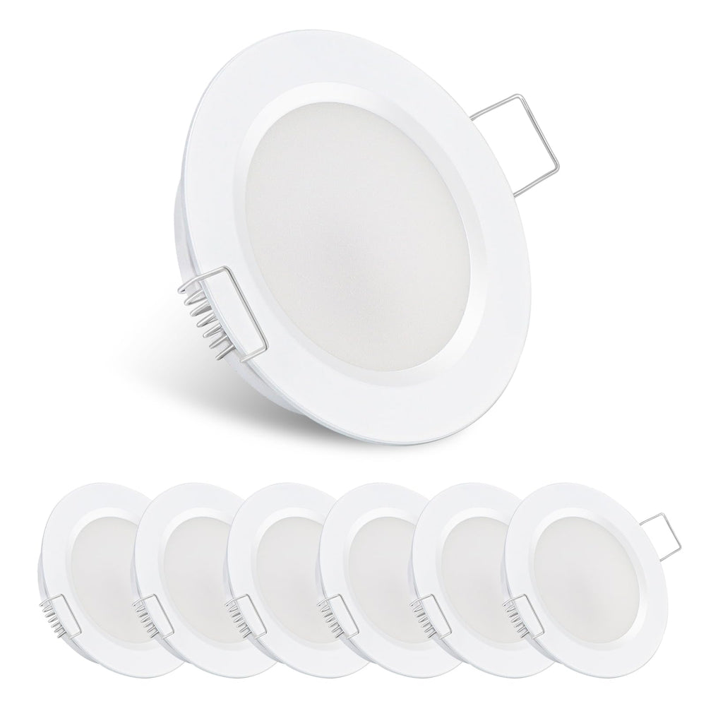 acegoo front ceiling puck light showing clean flush mount and bright output