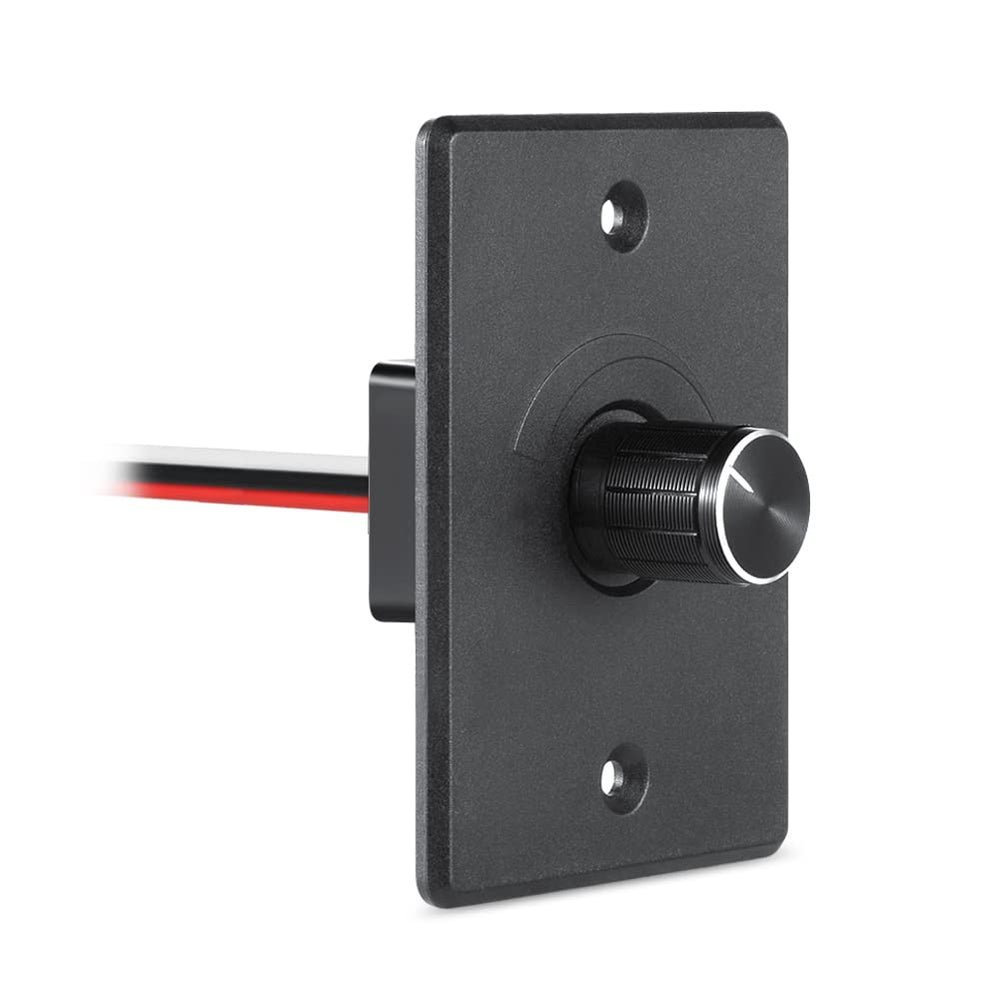 acegoo front panel dimmer showing knob and mounting plate, neat retrofit finish