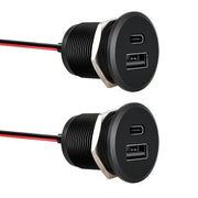 acegoo front panel recessed USB outlet showing clean installation and durable look