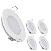 acegoo front view recessed puck light showing flush mount and clean finish benefit