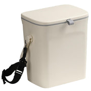 ACIOOCO front view of hanging trash can showing compact design and tidy storage
