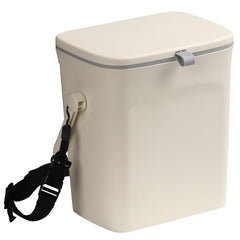 ACIOOCO front view of hanging trash can showing compact design and tidy storage