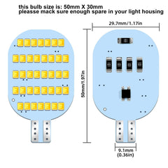ACOHIUKE single bulb closeup showing SMD chips for even light