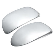 ACROPIX front view chrome mirror cover showing sleek styling and fit
