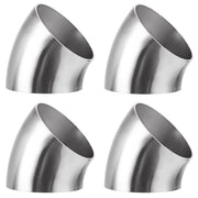 Acrux7 four-pack 2.5 inch elbows showing neat polished finish and fit