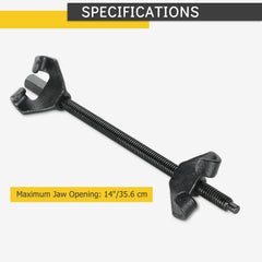 Acymner close-up of heat-treated steel jaw showing durable hook design for secure grip