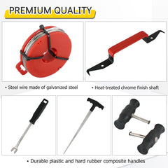 Acymner handle and wedge detail showing ergonomic composite grip for reduced hand fatigue