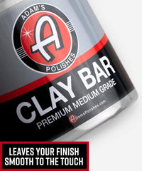 Adam's Polishes clay bar in hand demonstrating proper scale and easy handling