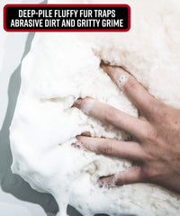 Adam's Polishes pad producing thick foam on vehicle to boost lubrication and reduce friction
