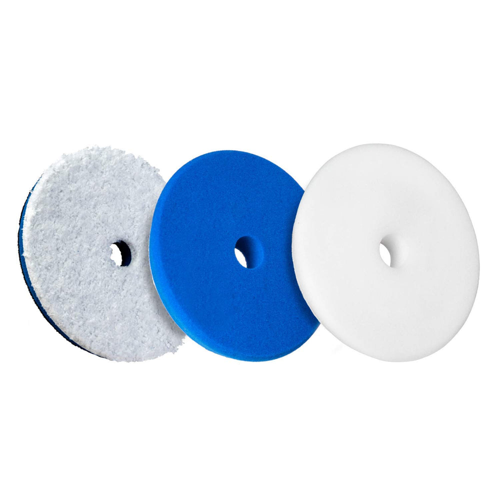 Adam's Polishes front packaging showing full 5.5-inch pad bundle and color codes