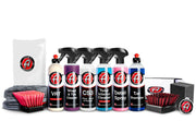 Adam's Polishes kit front packaging showing complete 14-item set and benefit of all-in-one convenience