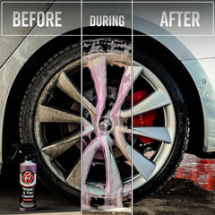 Adam's Polishes foamy cleaner texture demonstrating powerful sudsing action